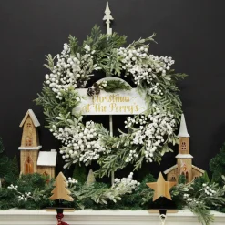 Adjustable White Christmas Wreath Stand Store