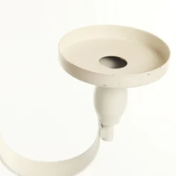 Adjustable White Wreath Hanger with Candle Holder Cheap