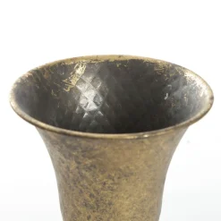 Antique Gold Metal Tall Vase Table Centrepiece New