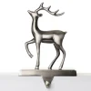 Antique Silver 3D Reindeer Christmas Stocking Hanger Outlet