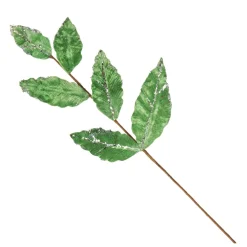 Apple Green Leaf Spray with Silver Sequins Flash Sale