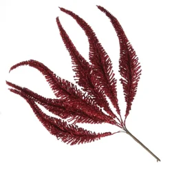 Assorted Red Glitter Christmas Pick Trio Fashion