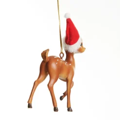 Bambi with Santa Hat Hanging Christmas Decoration Flash Sale