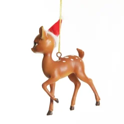 Bambi with Santa Hat Hanging Christmas Decoration Flash Sale