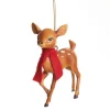 Bambi with Scarf Hanging Christmas Decoration Hot