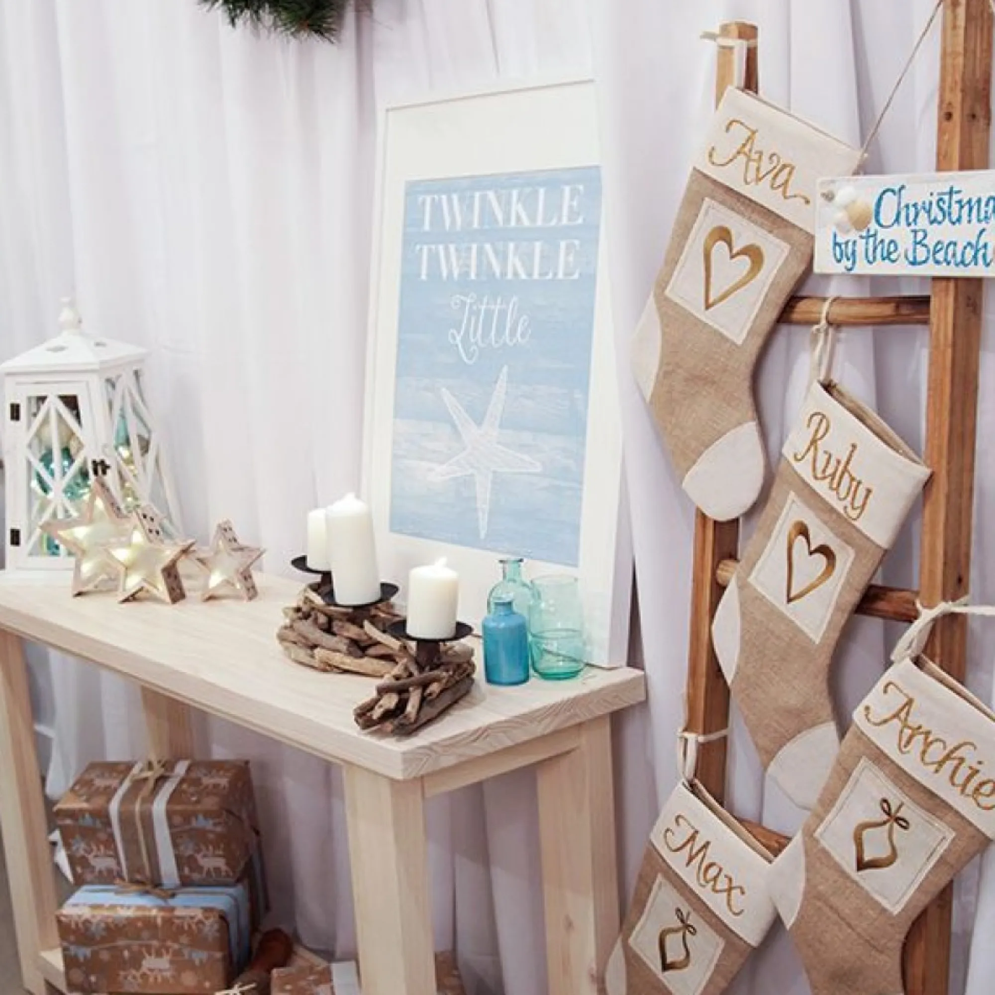 Beach Christmas Wood Plaque Best Sale