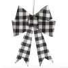 Black and White Gingham Check Bow Cheap