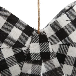 Black and White Gingham Check Bow Cheap