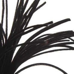 Black Chenille Stem Pipe Cleaners - Pack of 50 Outlet