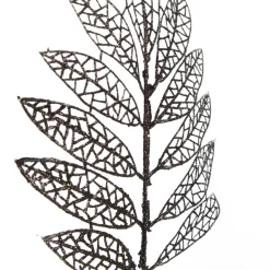 Black Glitter Mesh Leaf Pick - Set of 2 Hot