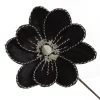 Black Magnolia Flower Stem with Twine Trim Cheap
