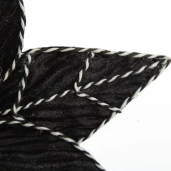 Black Poinsettia Flower Stem with Twine Trim Shop