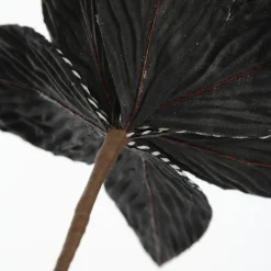 Black Poinsettia Flower Stem with Twine Trim Shop