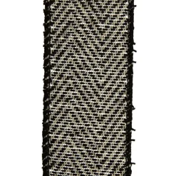 Black Woven Herringbone Wired Ribbon - 3.8cm Best
