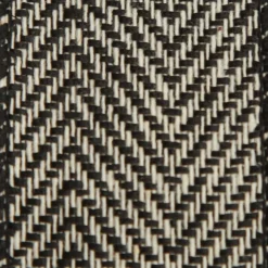 Black Woven Herringbone Wired Ribbon - 3.8cm Best