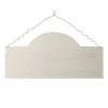 Blank Arched Wooden Craft Plaque with Wire Hanger Cheap
