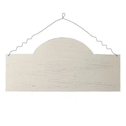 Blank Arched Wooden Craft Plaque with Wire Hanger Cheap