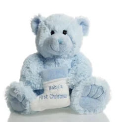 Blue Baby's First Christmas Teddy Discount