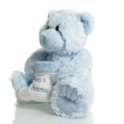 Blue Baby's First Christmas Teddy Discount