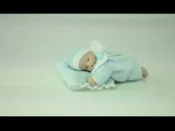 Blue Baby's 1st Christmas Musical Wind-Up Baby Sleeping on Pillow Online