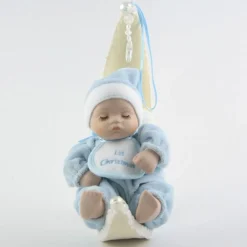 Blue Baby's 1st Christmas Moon Cheap