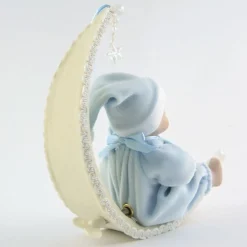 Blue Baby's 1st Christmas Moon Cheap
