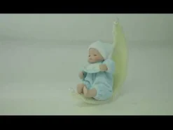 Blue Baby's 1st Christmas Moon Cheap