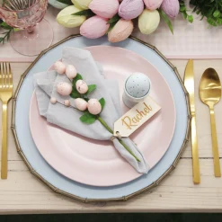 Blue Bamboo Look Charger Plate Discount