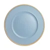 Blue Charger Plate with Gold Edging Cheap