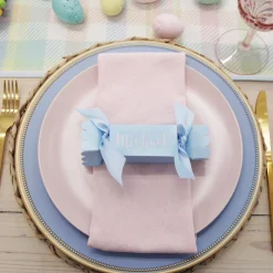 Blue Charger Plate with Gold Edging Cheap