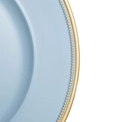 Blue Charger Plate with Gold Edging Cheap
