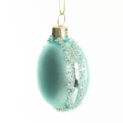 Blue Glass Macaron Christmas Tree Decoration Discount