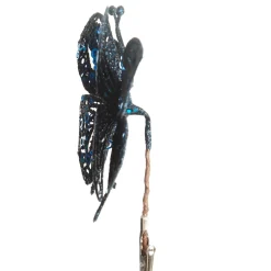 Blue Glitter and Sequin Butterfly Clip New