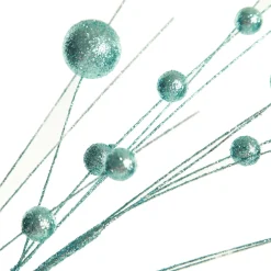 Blue Glitter Ball Spray Pick New