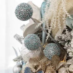 Blue Glitter Christmas Ball Trio Pick Store