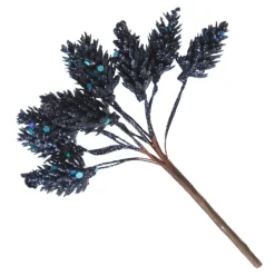 Blue Glitter Pinecone Clusters - Set of 2 Online