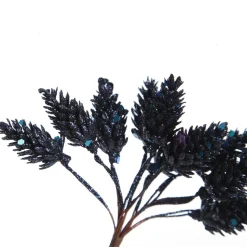 Blue Glitter Pinecone Clusters - Set of 2 Online