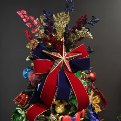 Blue Glitter Sequin Leaf Spray Cheap