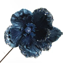 Blue Magnolia Stem with Sequin Tips Sale
