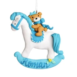 Blue Rocking Horse Decoration Best Sale