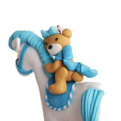 Blue Rocking Horse Decoration Best Sale