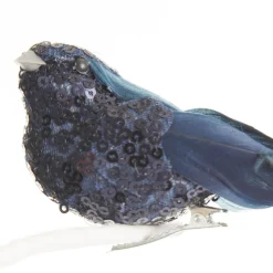 Blue Sequin Bird Clip Online