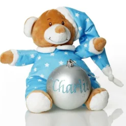 Blue Starbright Teddy and Bauble Gift Pack Shop