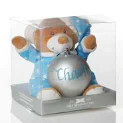 Blue Starbright Teddy and Bauble Gift Pack Shop