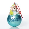 Blue Teddy Christmas Character Bauble Best