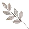 Blush Mixed Leaf Burlap Sequin Spray Shop