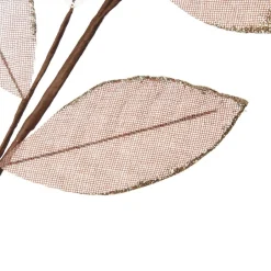 Blush Mixed Leaf Burlap Sequin Spray Shop