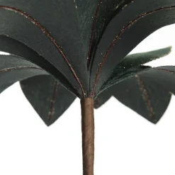 Bottle Green Velvet Flower Stem with Gold Glitter Trim Store