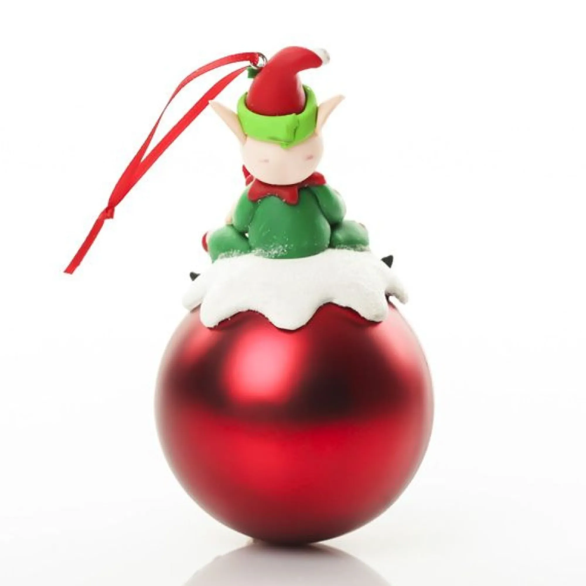 Boy Elf Shelf Sitter and Personalised Bauble Pack Online