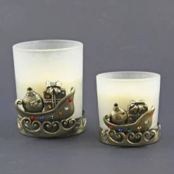 Brass Sleigh Tea Light Shop